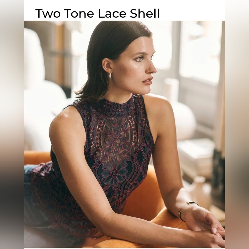 Two One Lace Shell - Picture 3 of 4